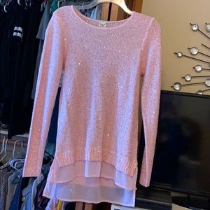 Rose Gold Sequin Sweater